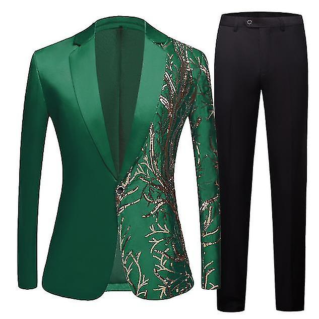 Men's Sequin Stage Costume Jacket + Pants