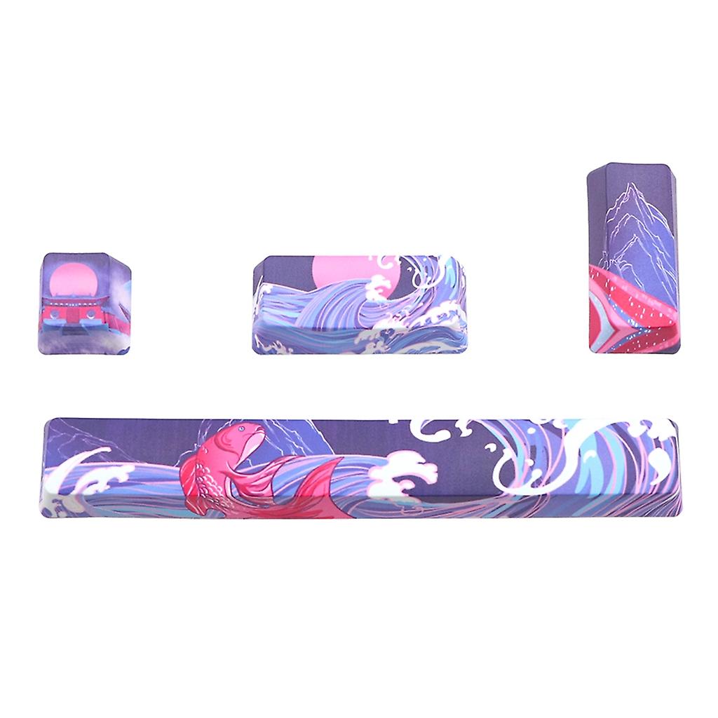 OEM Enter Space Keycaps Dye Sub for Mechanical Keyboard Switches 4PCS/Set