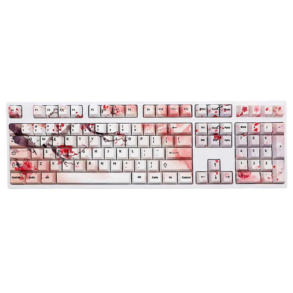 Keycap Dye Sublimation OEM Profil Mekaniskt tangentbord PBT Keycap 108Keys/Set