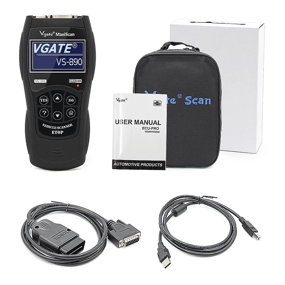 Vs890 Automotive Scanner Obd2 Scanner Code Reader Universal Multi-language Car Diagnostic Tool Vgate Vs 890 Power Functions