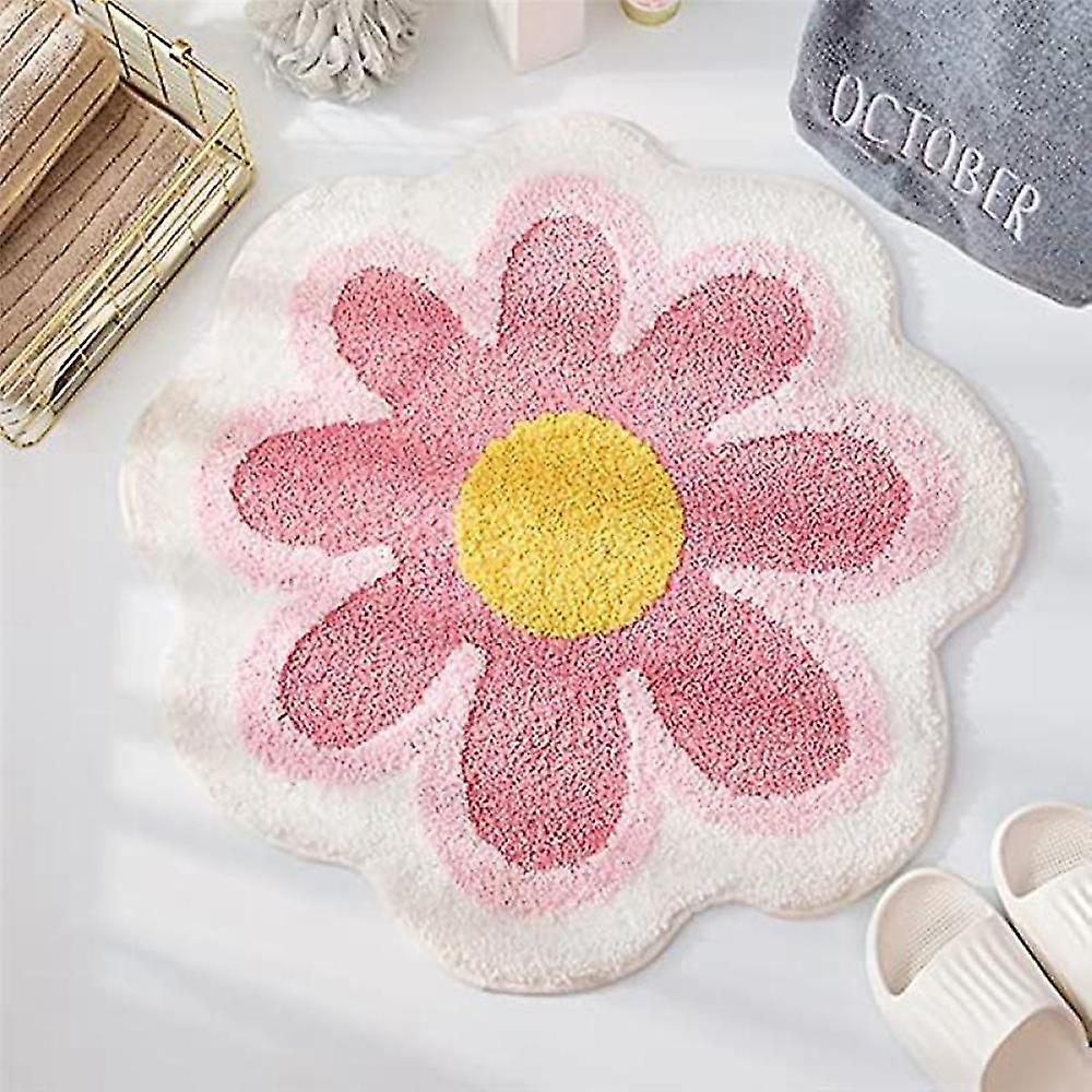 Non Slip Bath Mat For Bathroom,absorbent Bath Rug Bathmat, Yellow