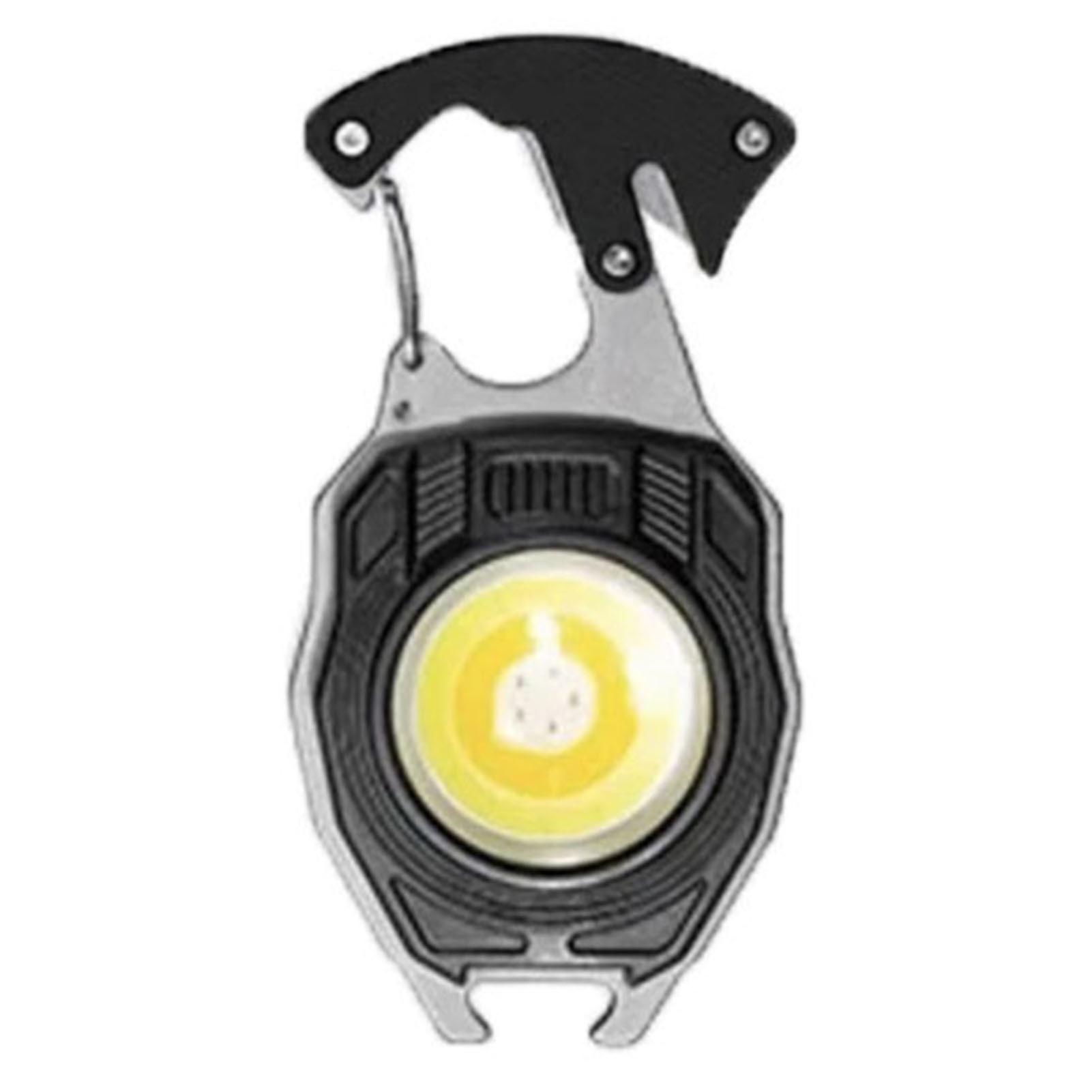 Spring Lock Hook Mini Keychain Light Household Emergency Flashlight for Hiking Outdoor