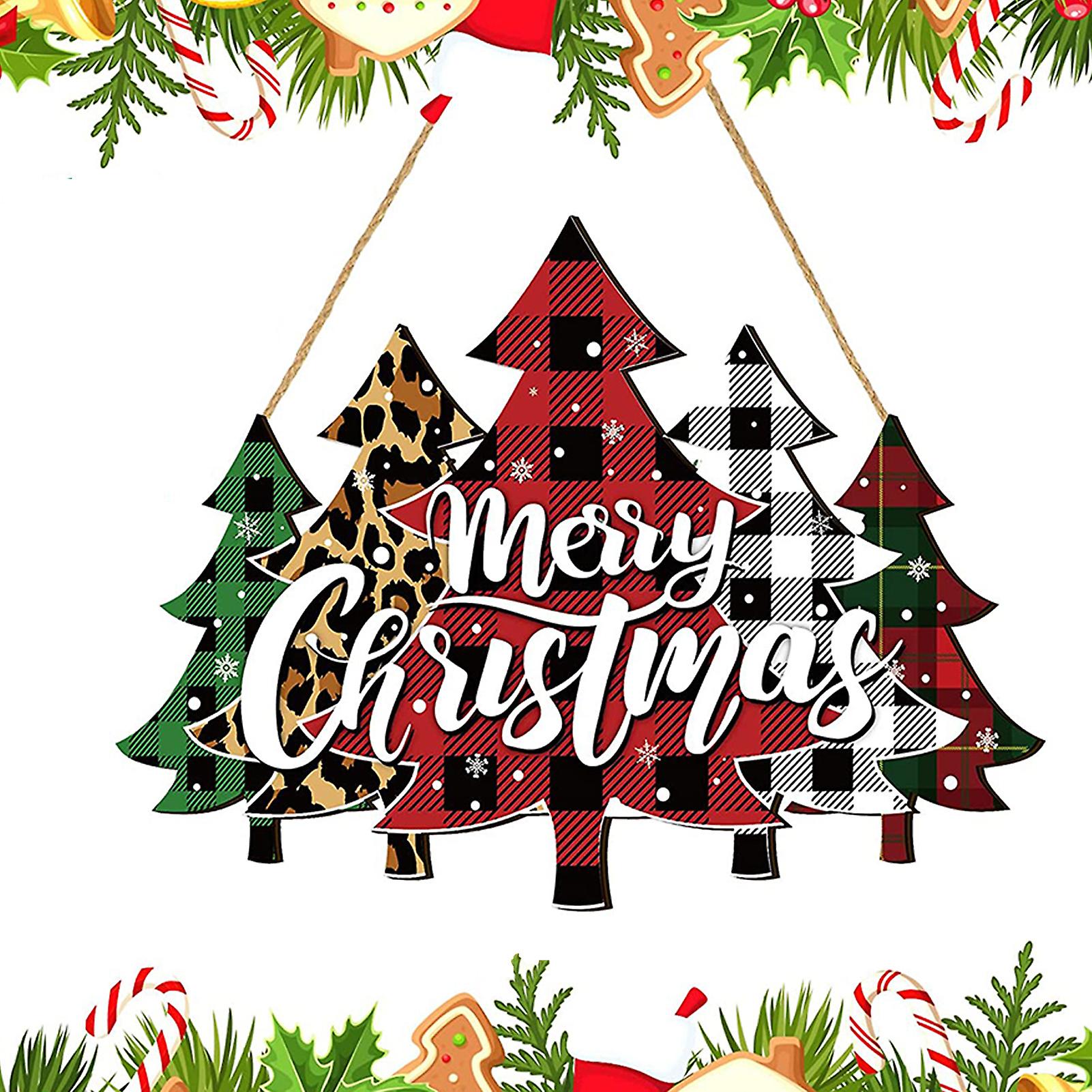Xmas Christmas Tree Ornaments Natural Slices Xmas Tree Shape Crafts For Diy Present Xmas Decor