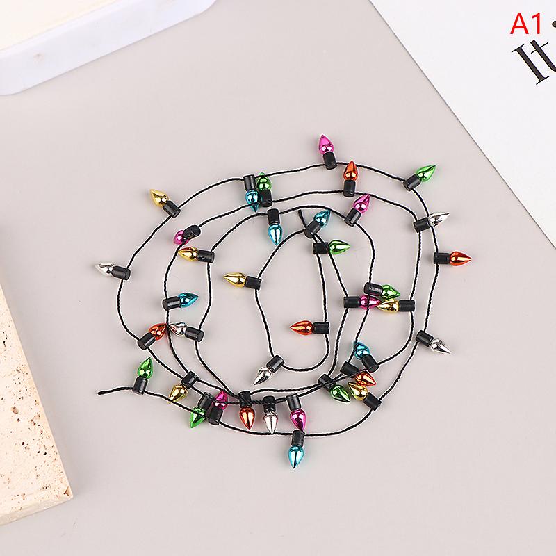 01:12 1 șir de lumini false Crăciun decor bun Casă de păpuși miniatură Mini mobilier accesorii String Lumini