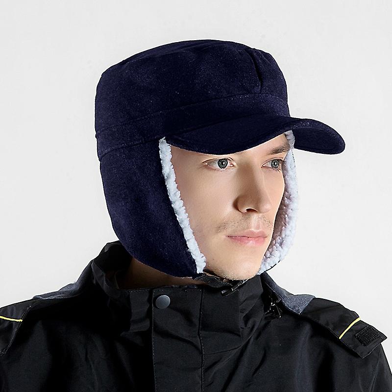 Foldable Windproof Duck Tongue Hat Men (Royal Blue)