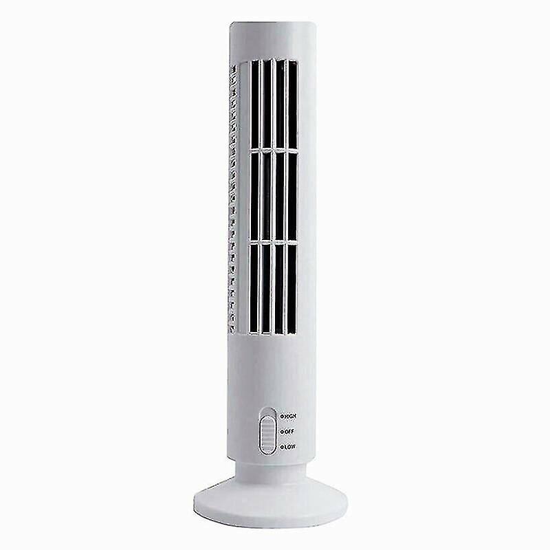 Desk Pedestal Fans White Office Small Mini Usb Tower Fan Cooling Portable Cool Bladeless Air Conditioner
