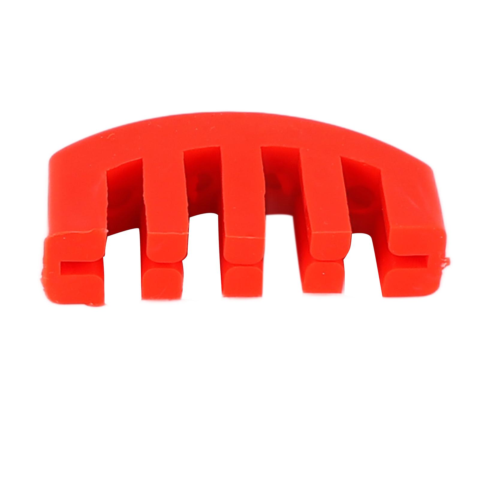 Violin Practice Mute, Compact Rubber Violin Mute for 4/4, 3/4, 1/2, 1/4 Size Musical Instruments, Sound Suppression, Red