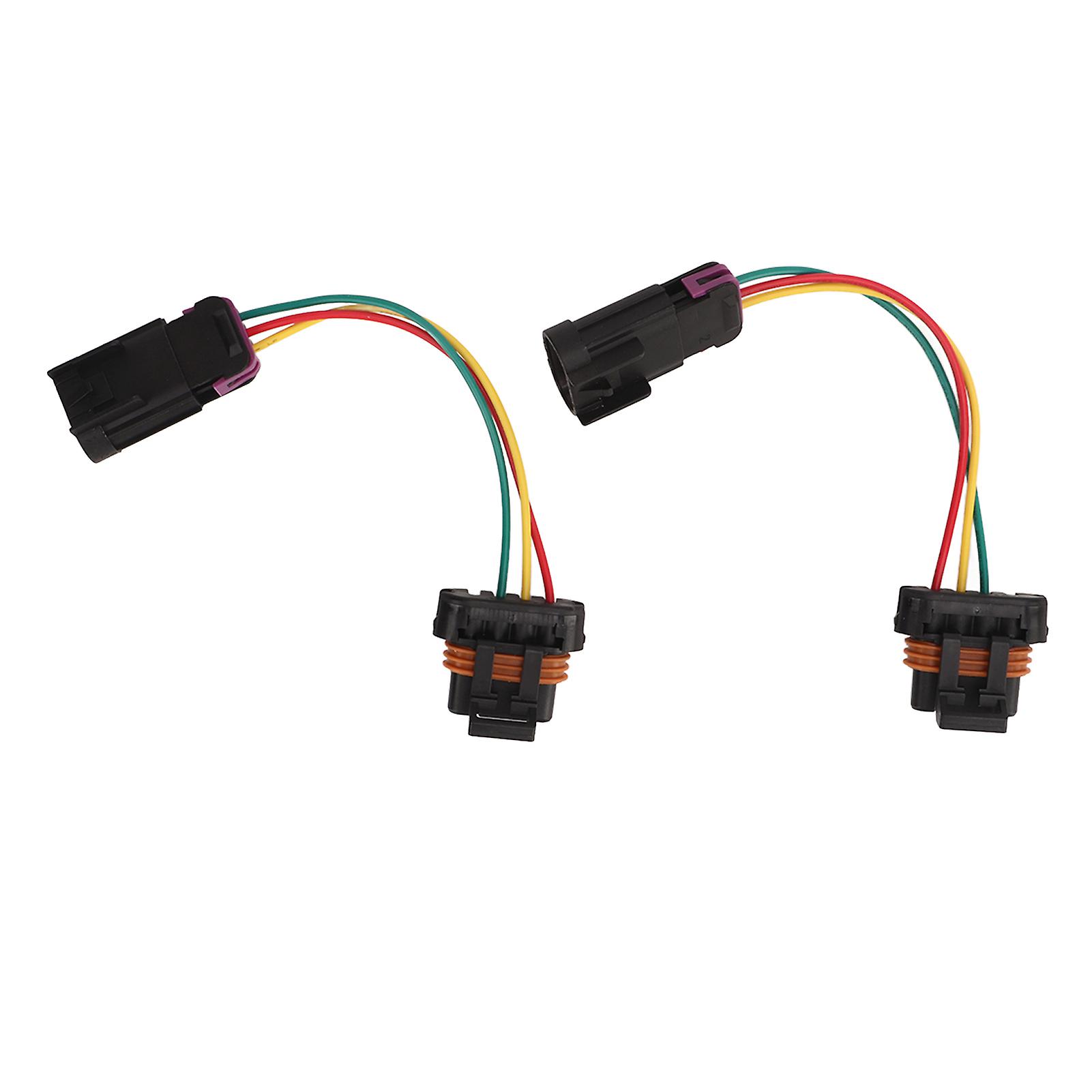 2Pcs Headlight Conversion Wire Harness ABS Plastic Replacement for Polaris Rzr 800 2011‑2014 