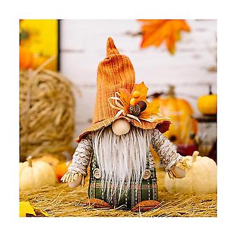 Erntedankfest Fischerhut Rudolph Puppe Ornamente Herbst Gnom Plüsch Elf Puppe Geschenke Männlich
