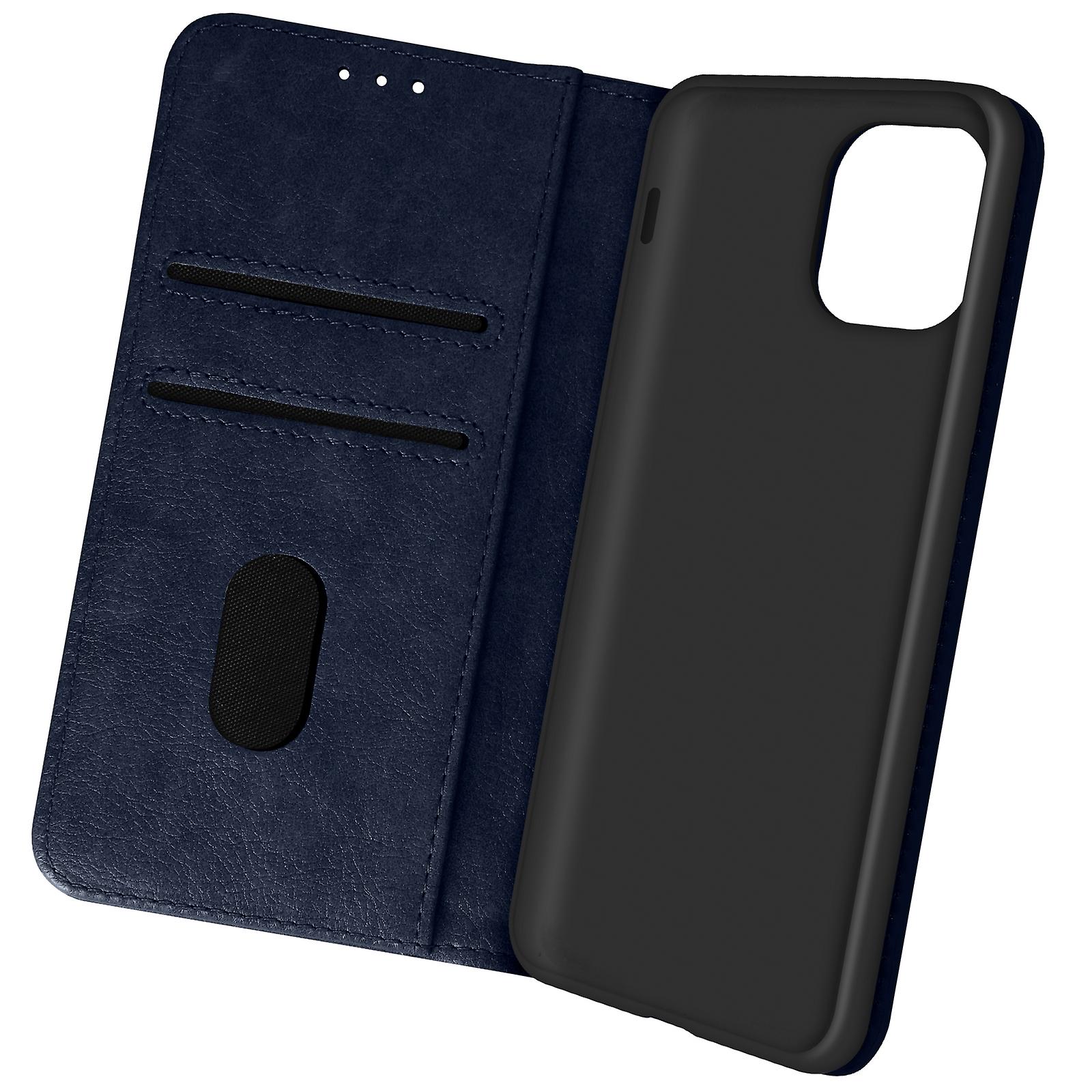 Case for Apple iPhone 13 Mini Clamshell Wallet Function and Video Stand - blue