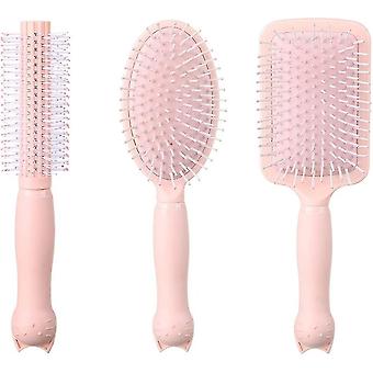 Haarbürsten-Set für Damen, Herren und Kinder - Paddle Brush