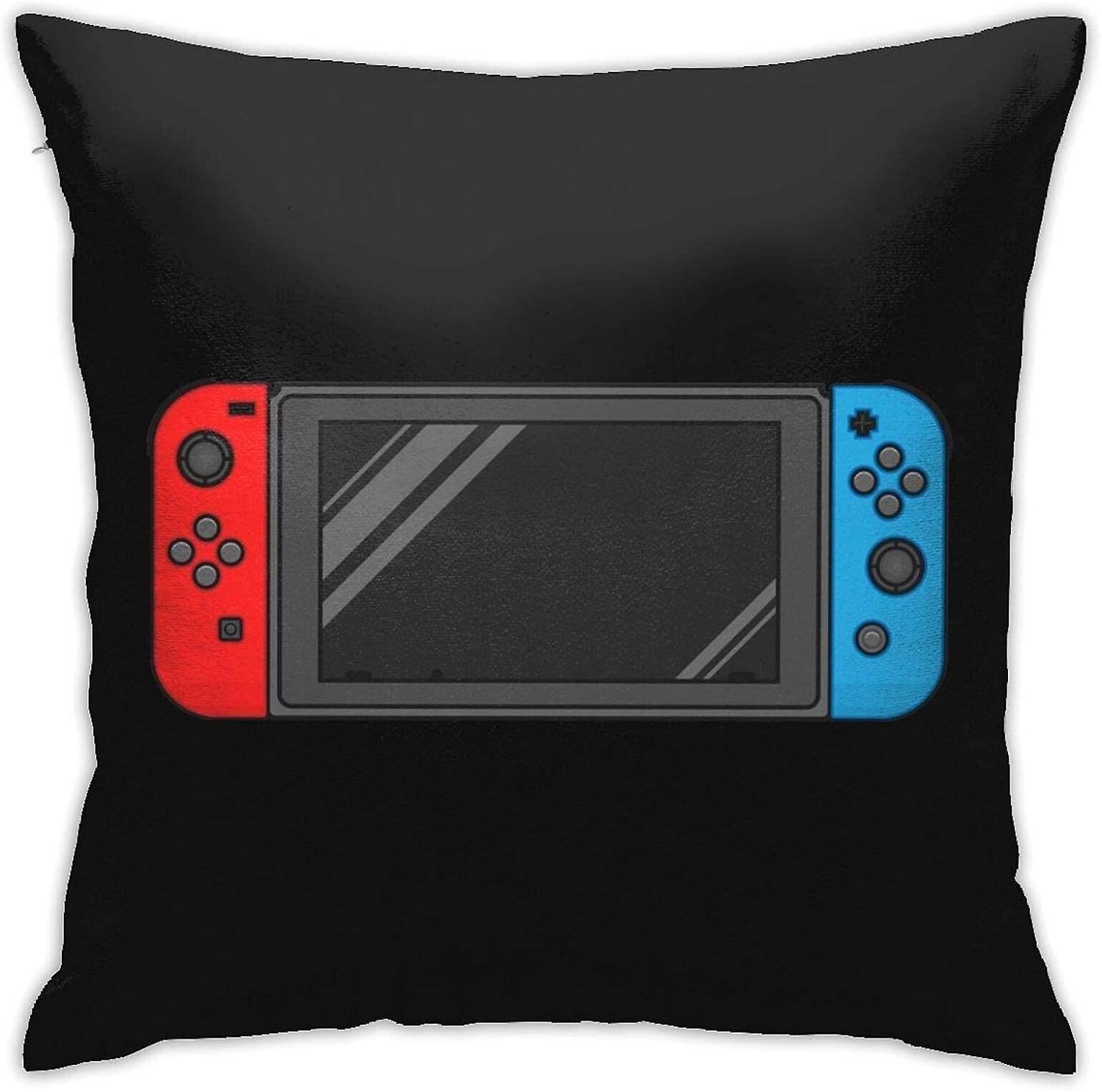 Casa & Giochi & Console di gioco portatile Icona portatile Videogame Control Federe, federe da pavimento, cuscini per divani Copricuscini Cuscini-10 18 "x18"