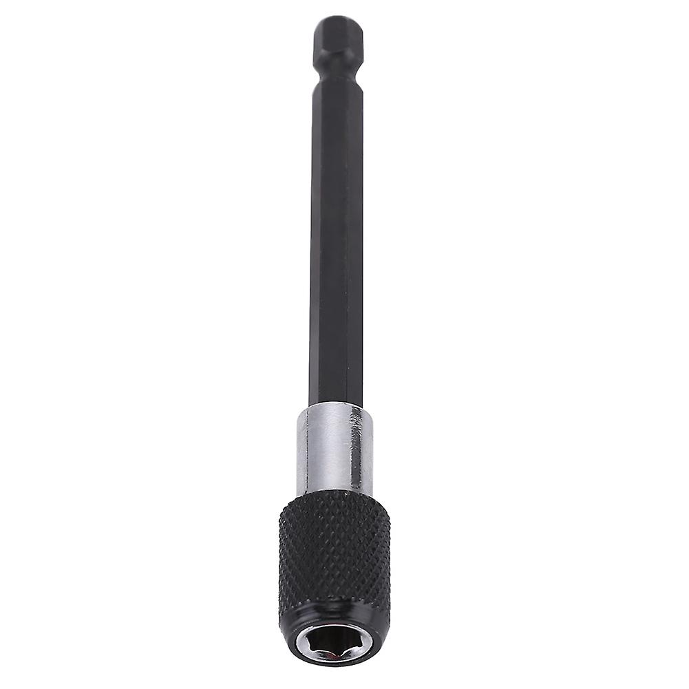 1/4 Inch Hex Shank Quick Release Drill Bit Holder 100MM Black