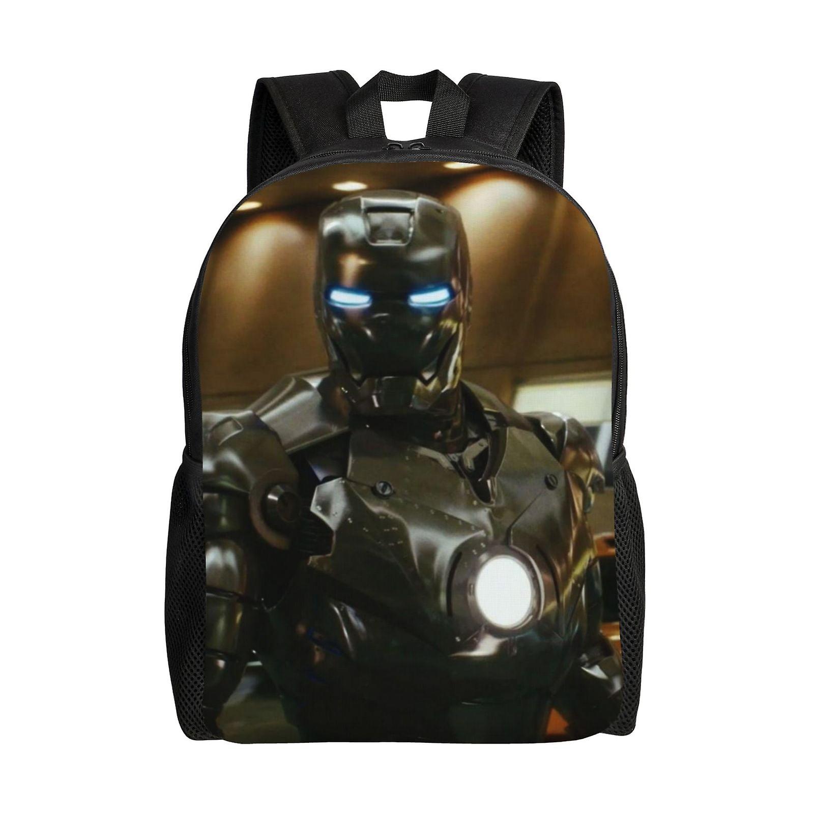 Iron Man Backpack, Travel Laptop Backpack, Water Resistant College School Computer Bag, Durable