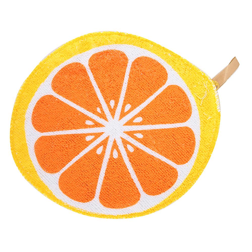Fruit Pattern Hand Cleaning Towel Hanging Loop Washcloths Super Absorbent Hand Towel