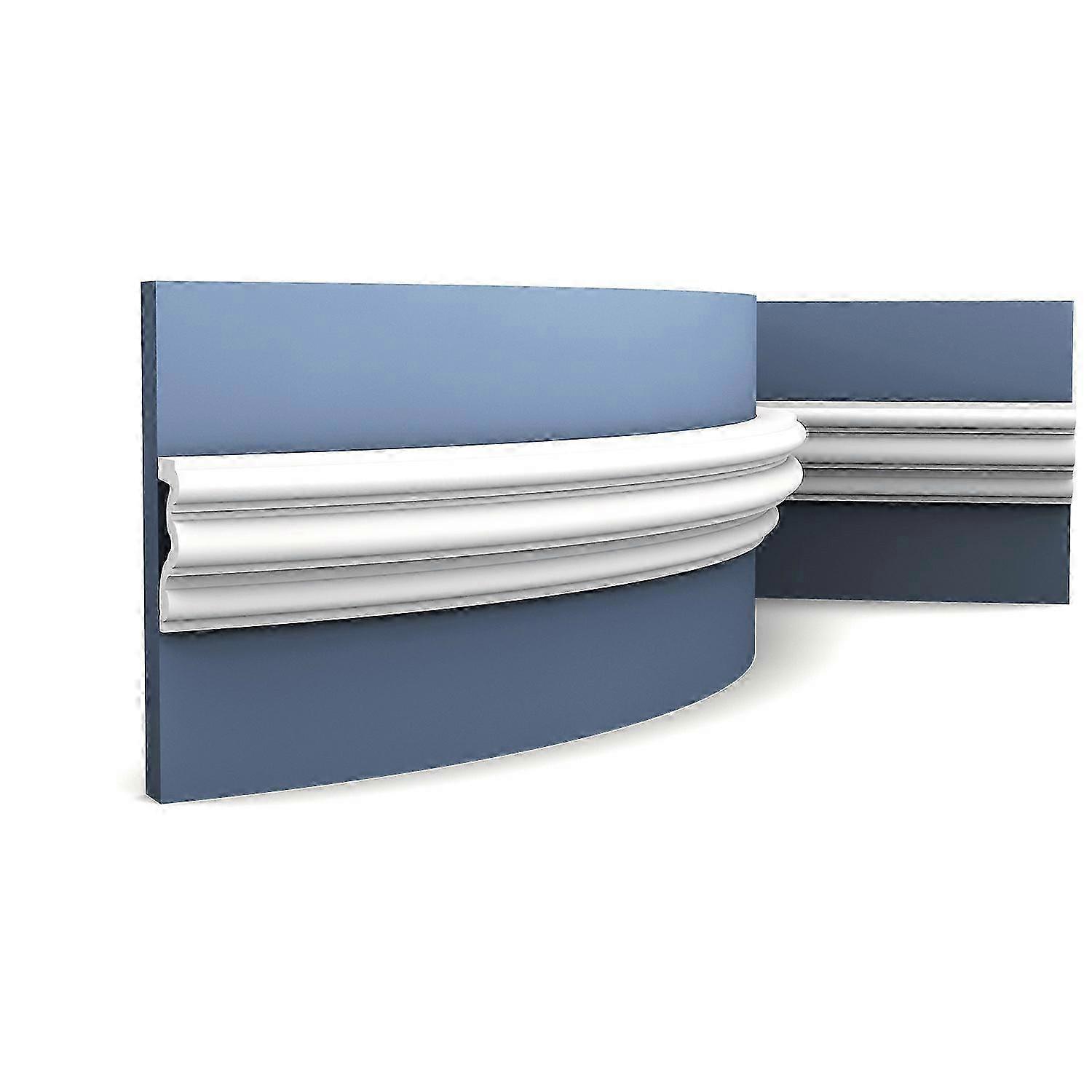 Orac Decor 1 x Panel moulding P4025F LUXXUS white Purotouch® pre-primed lightweight, sturdy, dimensionally stable