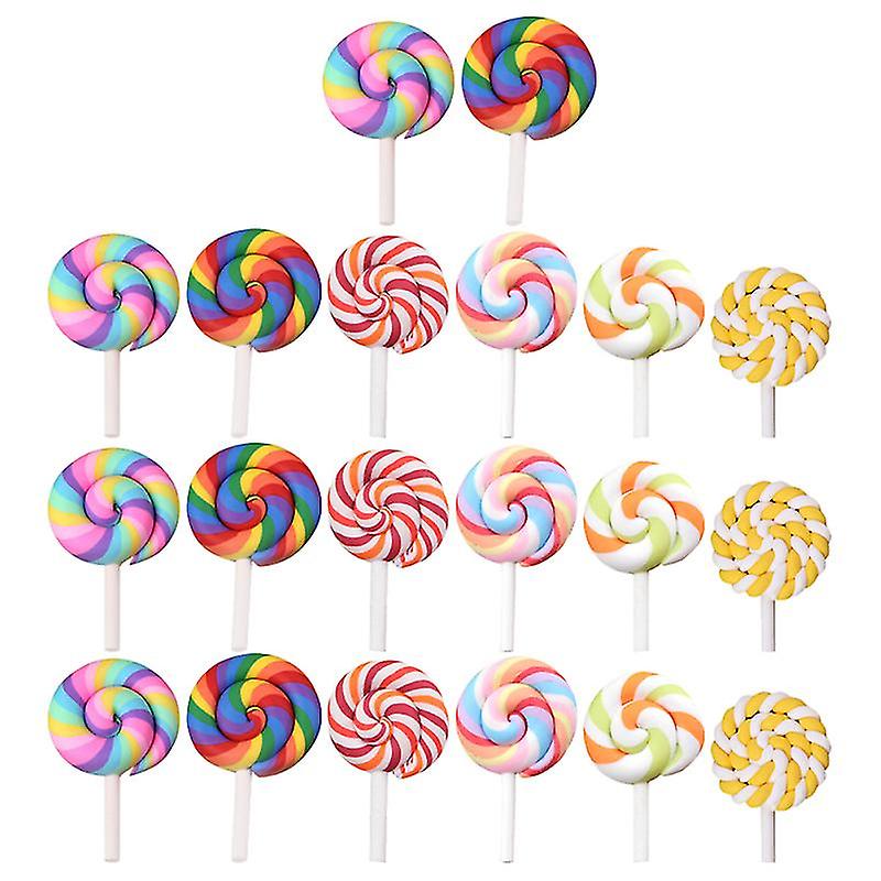 20pcs Clay Lollipops