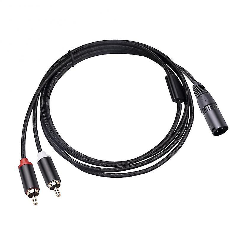 2m / 1m ääni RCA-kaapeli uros 2 xlr 3-nastainen uros naaras tykkivahvistin sekoituspistoke av-kaapeli