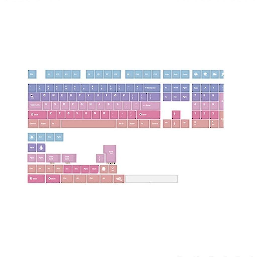 Unique 138 pbt keycaps compatible with mechanical gaming keyboards ergonomic design