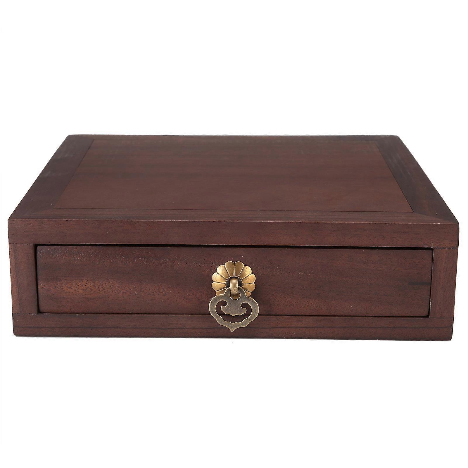 1 Layer Drawer Type Wood Boxes Dustproof Tea Cake Storage Box Tray Separator Gift