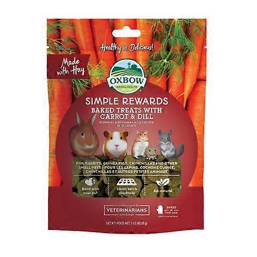 Oxbow Animal Health, Oxbow Animal, Gâteries pour petits animaux cuites au four avec carotte et aneth, 1 ct