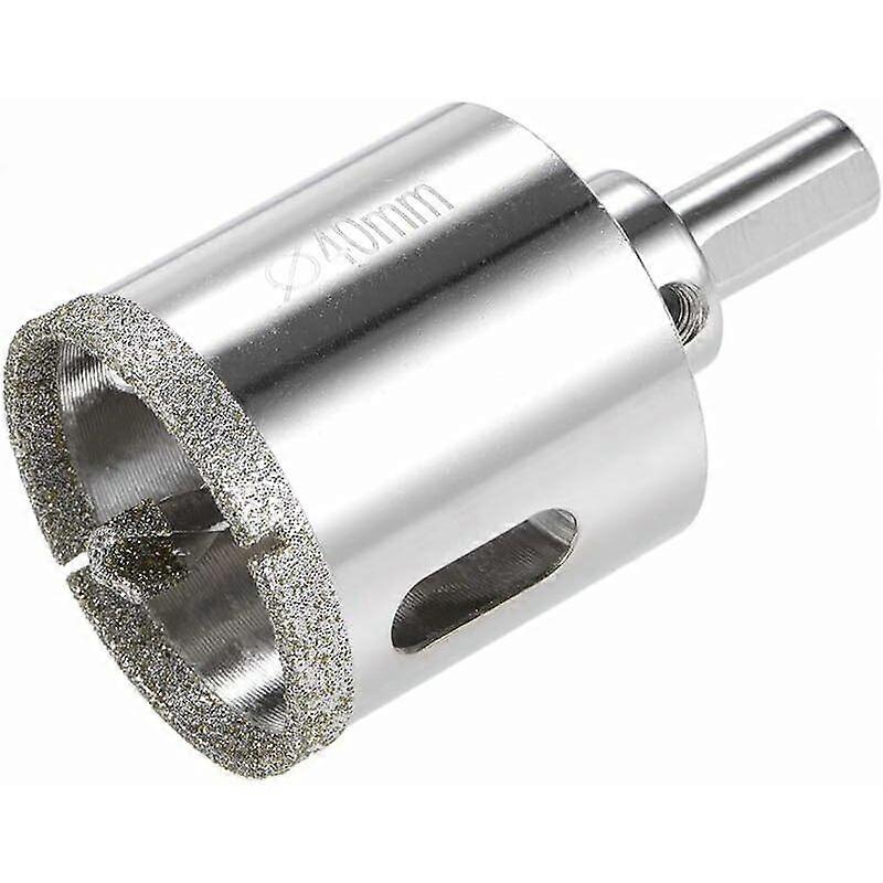 Diamantborr Glashålssågbit, mittstyrborr för glaskeramisk kakel 40mm