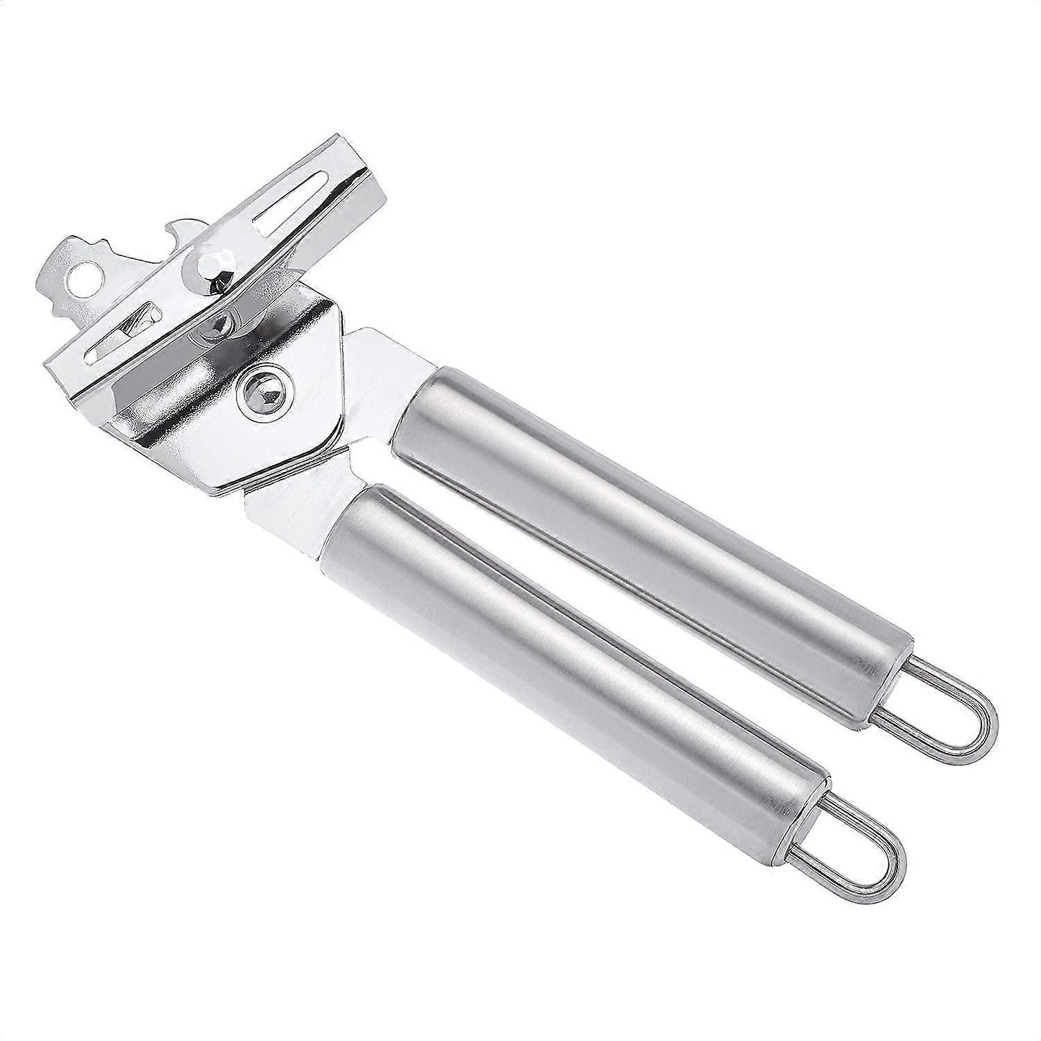 3-in-1 Stainless Steel Manual Tin Can Opener, Durable and With Hook for Easy Hang Drying