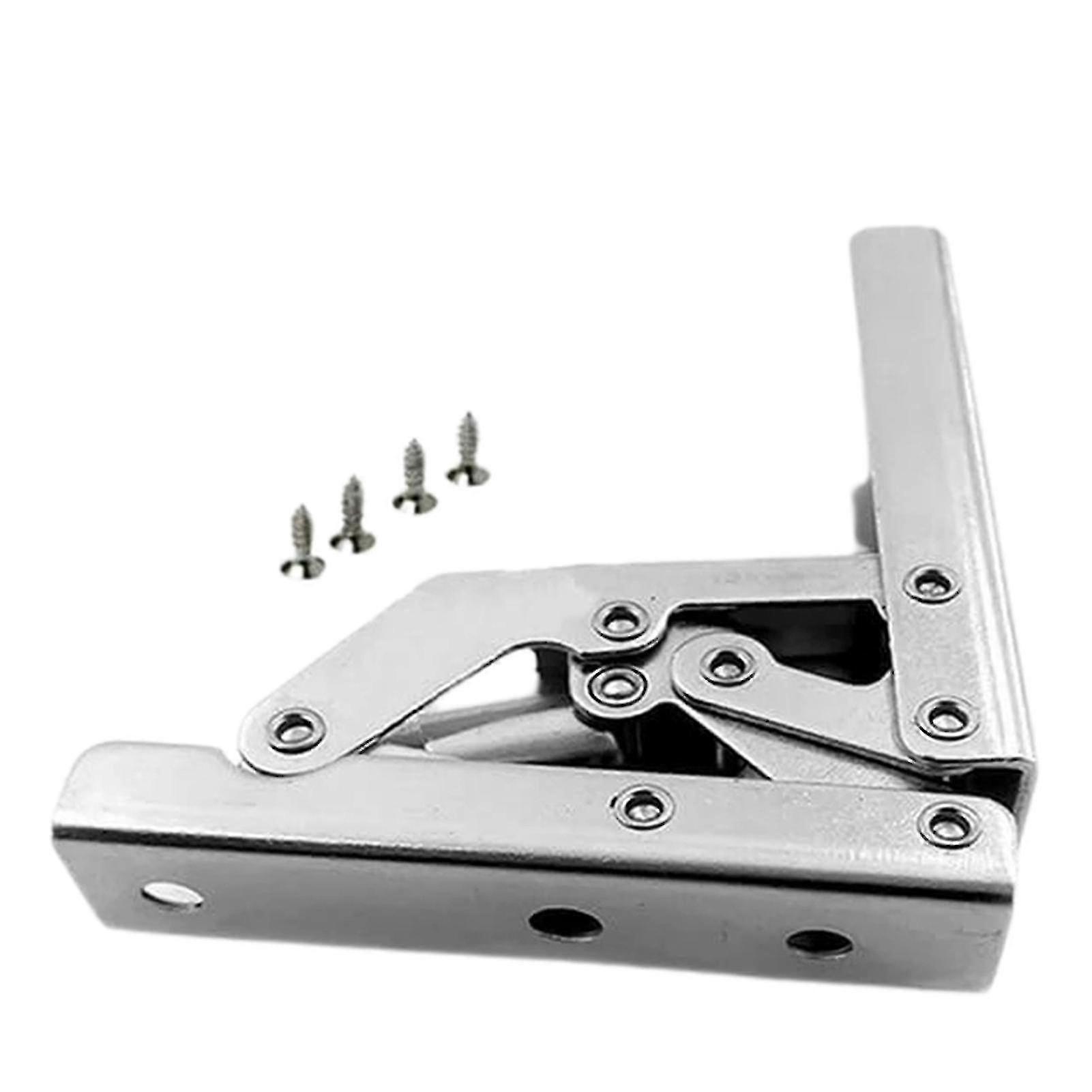 Shelf Hinge Hidden Bracket Furniture Parts Foldable Self Hinge Support(colour:silver)(1pcs)