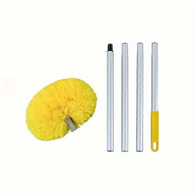 Extendable Ceiling Fan Duster with Microfiber Brush - Reaches High Ceilings, Removable and Washable, Ideal for Cleaning Fans, Furniture, Cars, and Mor