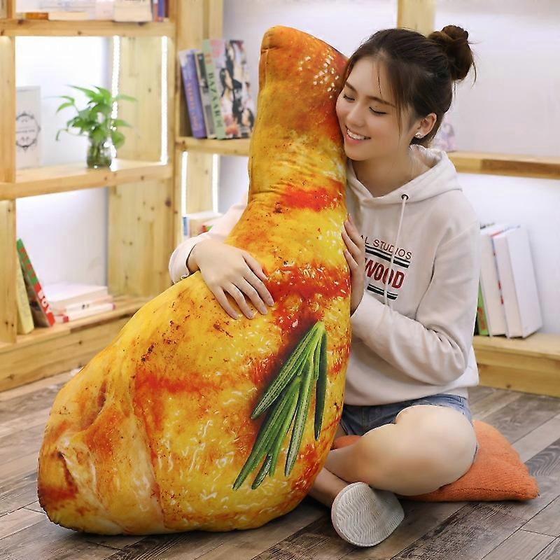 Simulation Food Chicken Leg Plush Toy Real Life Chick Drumstick Plush Doll Soft Food Fried Roast Pillow Cushion Birthday Gifts