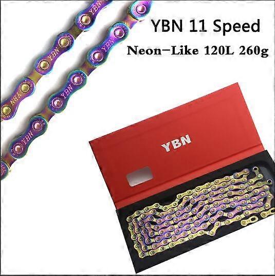 YBN 11 speed road bike chain super cool neon like 120L 260g MTB for S hi m a no SRAM Campanolo system