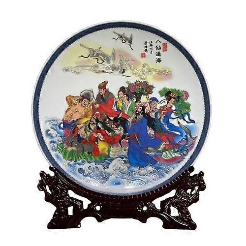 Decorative Trays-Mythical Journey-Eight Immortals Crossing the Sea Plate
