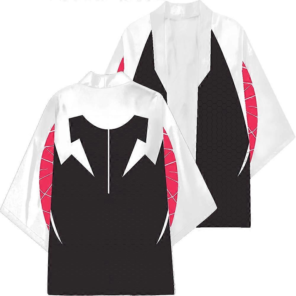 Spider Gwen Stacy Cosplay Cloak for Women Men Costume 3D Printing Kimonos Plus Size Halloween Party Adults Outfit