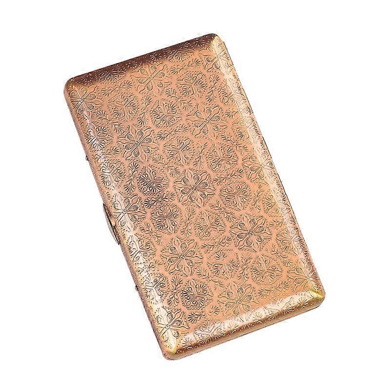 Suncha Lengthened Fine Cigarette Case Metal Carved Cigarette Holder Medium And Fine Dual-Use Multi-Purpose Copper Cigarette Case Hundred Flowers Bloss