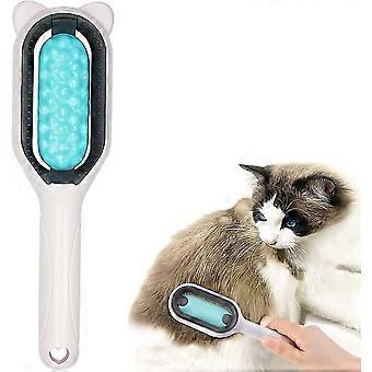 4 I 1 Pet Knotter Pet Hair Remover Multifunksjonell Pet Hair Brush Comb Cat & Dog Cleaning Hair Removal Plastic Gjenbrukbar Holdbar Portable Pet Hair Bru