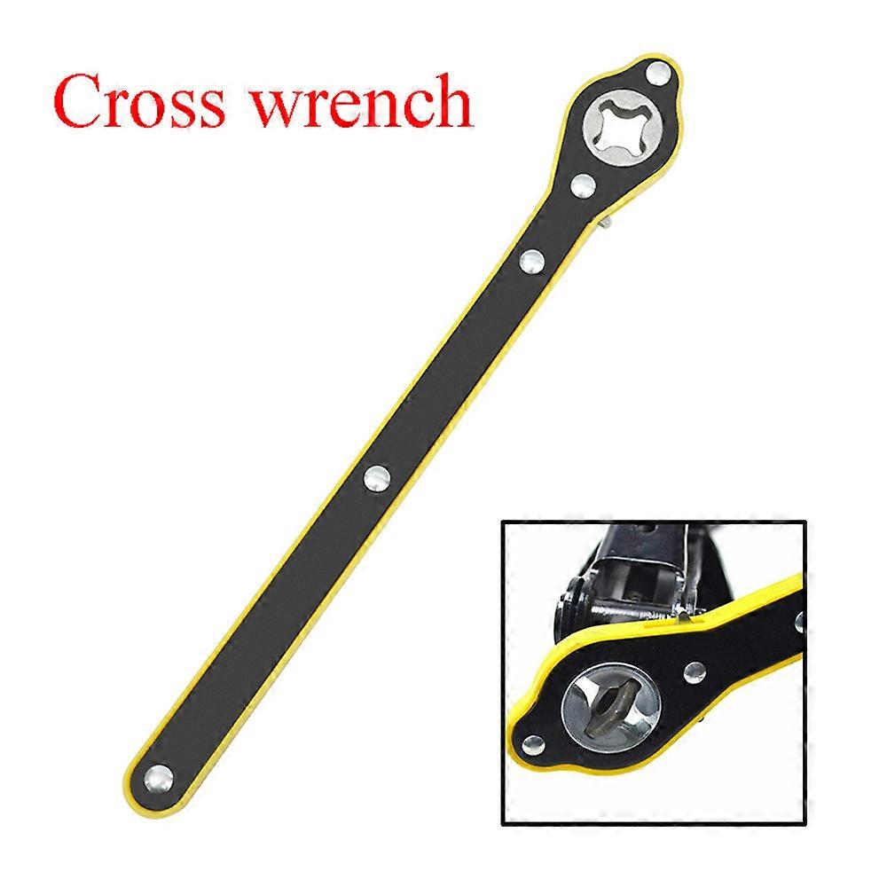 Cross Hexagon Scissor Jack Lifting Effortless Joystick Tools Car Labor-saving Wrench Tire Wrench 360 Degree Rotation Handle Tool
