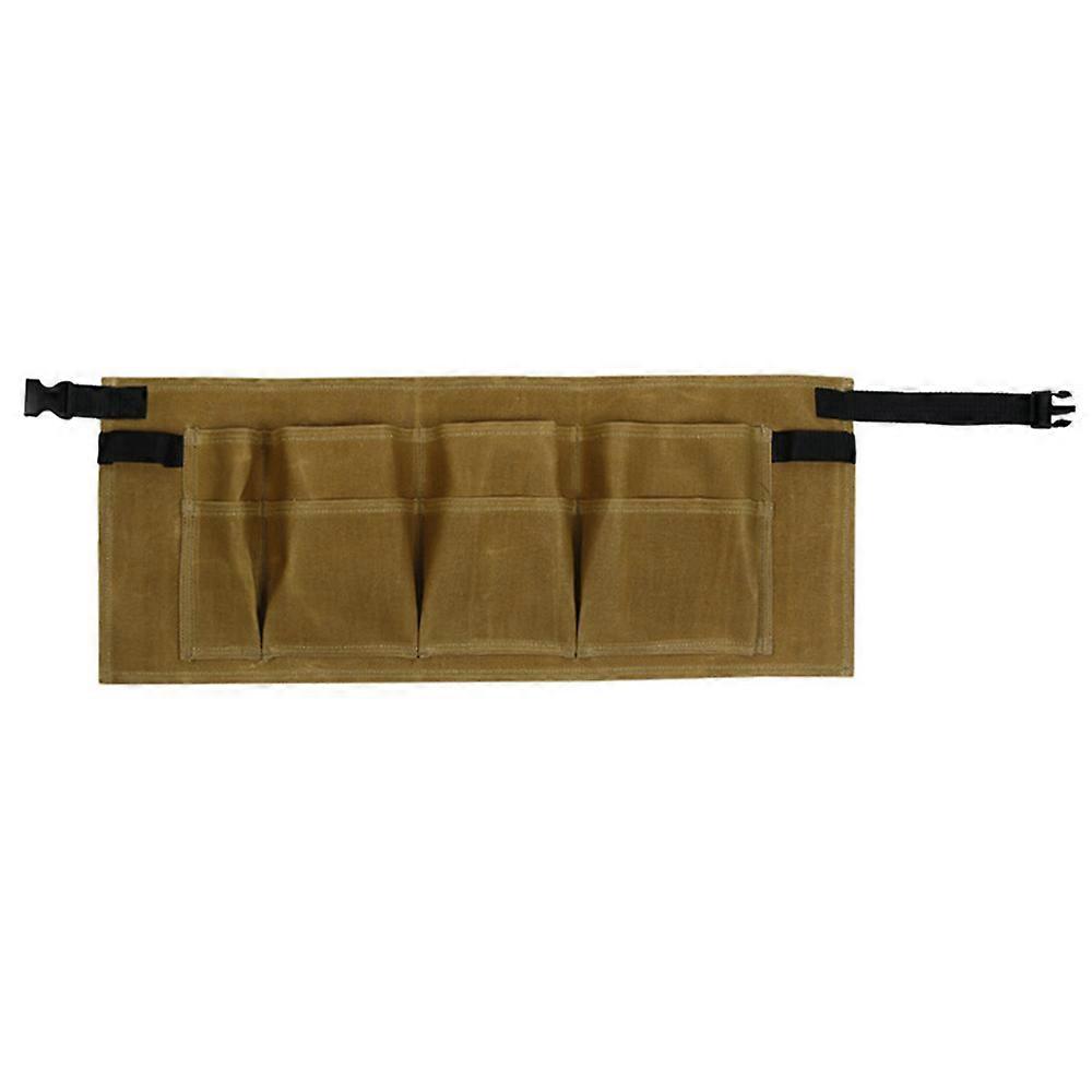 Tool Apron Waist Tool Belts Waxed Canvas Woodworking Pouch Men Adjustable Length