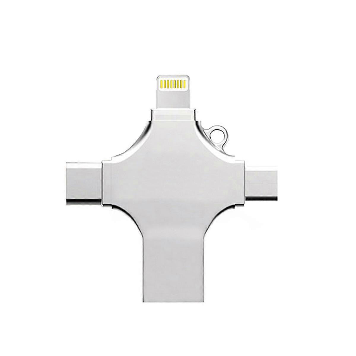 4 in 1 USB Flash Drive Type-C USB Memory Stick For IPhone ISO Android PC