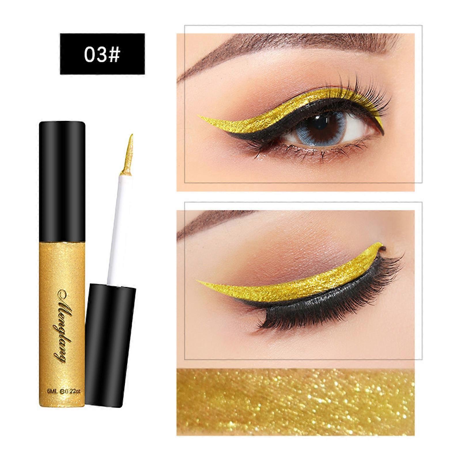 Diamond Liquid Lidschattenstift Highlighter Aufhellender Glitter Flüssiger Eyeliner 5ML Make-up-Kosmetik