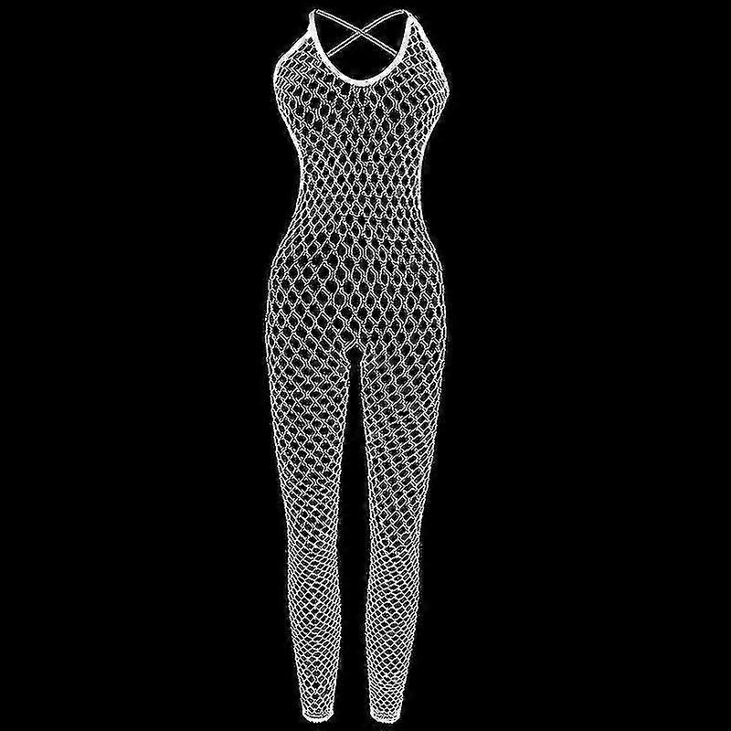 Szexi női halászháló harisnya testruha harisnya parittya csésze nélküli ágyék nélküli macik bodyk bodyk bodyk testharisnya női fehérnemű -aa
