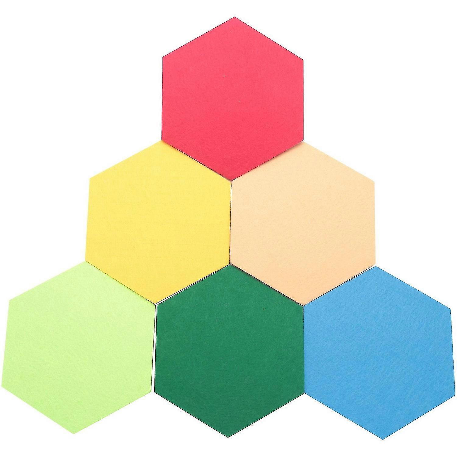 6 Pack Hexagon Felt Pin Board In Memo Photo Cork Boards Foam