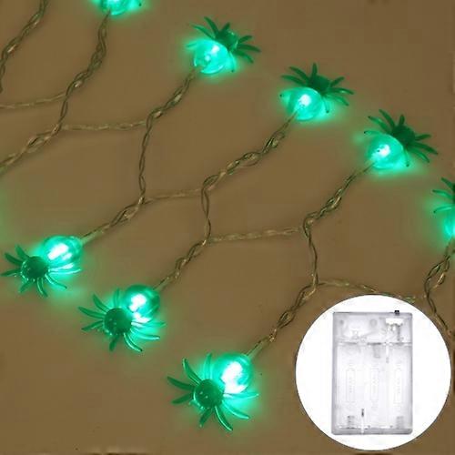 2.5m Spider Design Green Light Halloween Series LED String Light