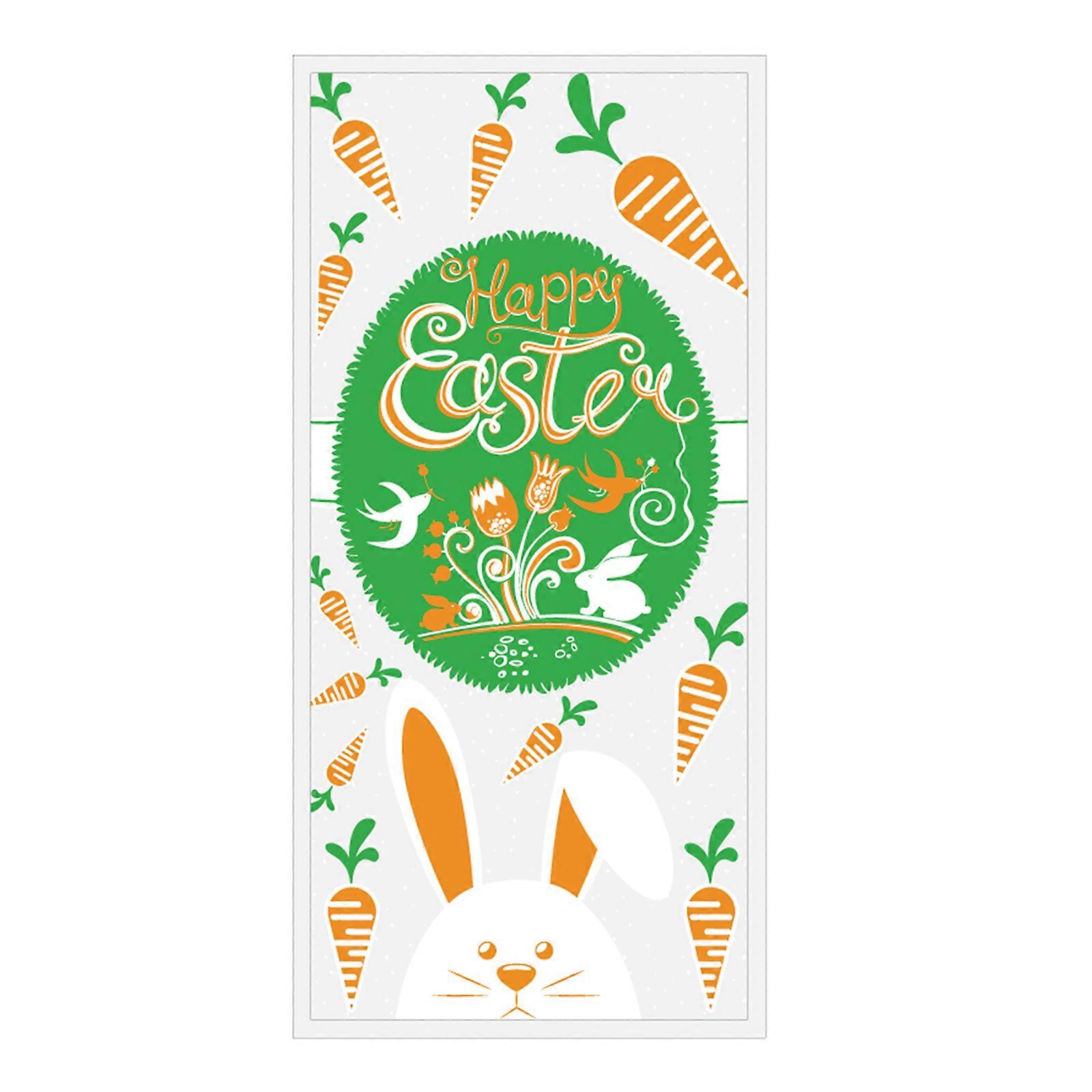 50 PCS Easter Theme Bags Plastic Material for Cookie Candy Easter Party Supplies