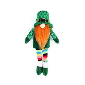 St Patrick's Day Decoration Doll Green Plush Gnome Faceless Doll Irish Day Party Decor Saint Patrick Ornaments Irish Gifts Home