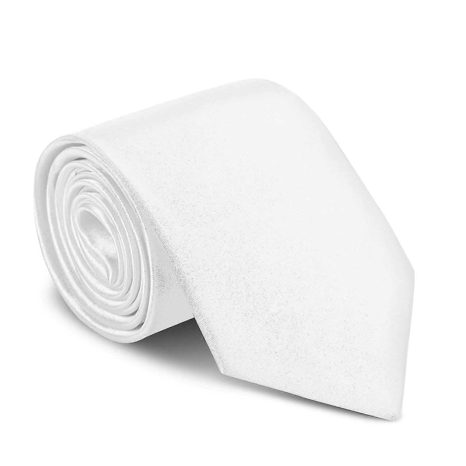 Herrslipsar, elegant satinslips 8 cm för män