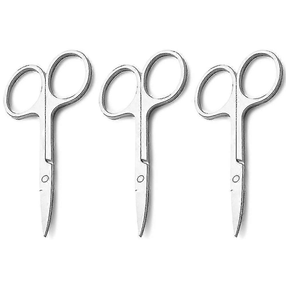 Curved And Rounded Facial Hair Scissors For Men,trimming Scissors