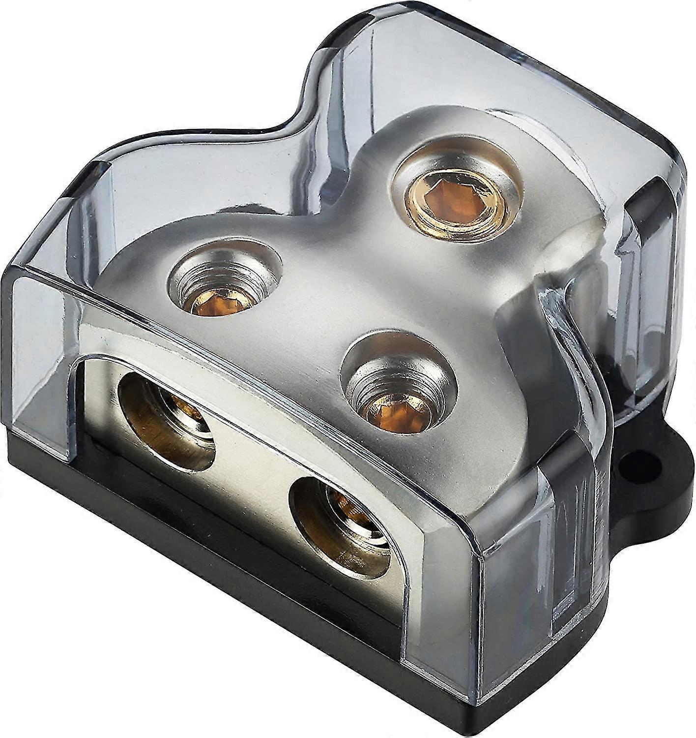 0/2/4 Awg Gauge Power Distribution Block 1/0 Gauge In - 2 X 4 Gauge Out
