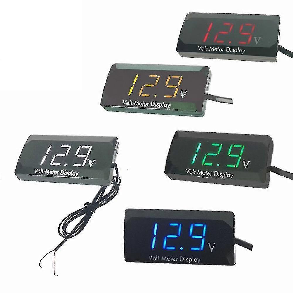 Digital Voltmeter Dc 4.5v To 30v Voltage Panel Amperemeter 12v Volt Meter Gauge For Car Motorcycle