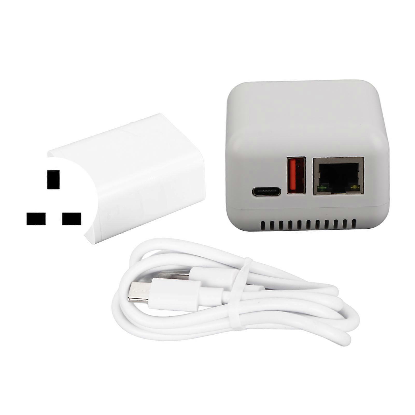 USB 2.0 Network Print Server 5V LAN Print Share Server Wireless Print Server for Windows XP for Android for Linux 3.4 100?240V UK Plug