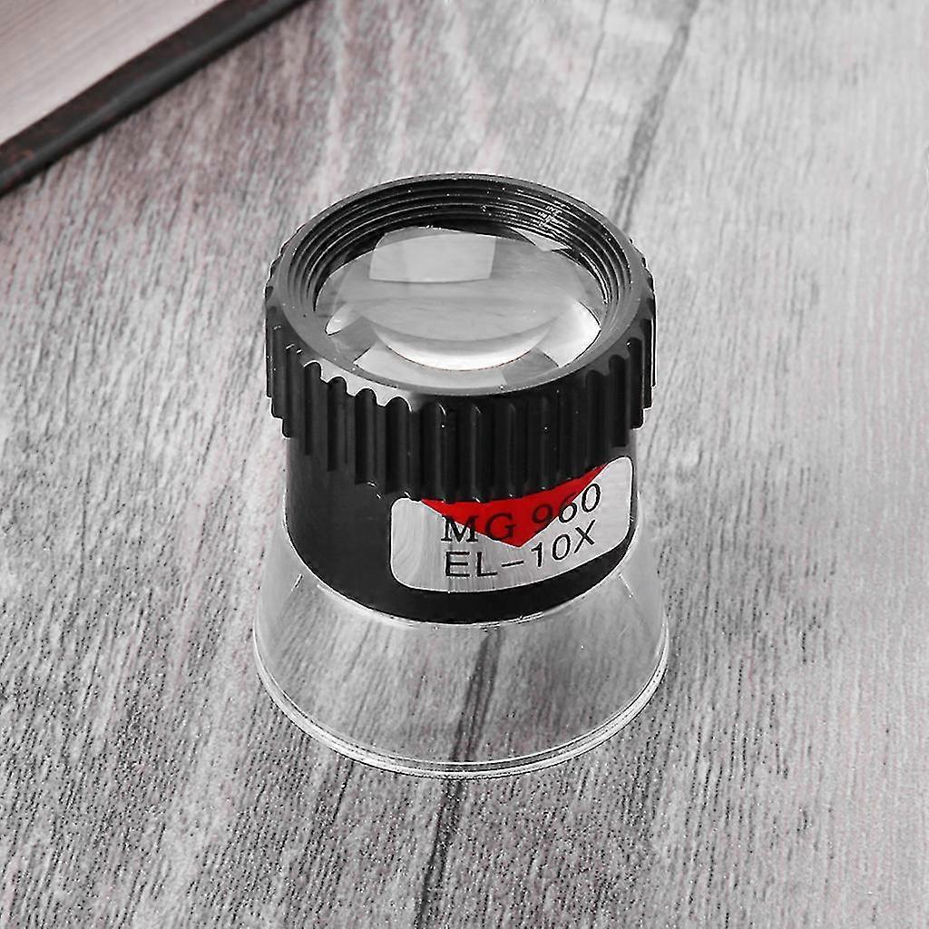 10x Lupa de ojos Lupa Lupa Joyero Sello de moneda Lupa monocular Abs